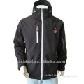 Customized men's waterproof and breathable softshell jacket and ski jacket with detachable hoodie